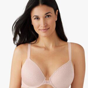 Wacoal Women's Back Appeal Front Close Racerback T-Shirt Bra 38C Rose Dust